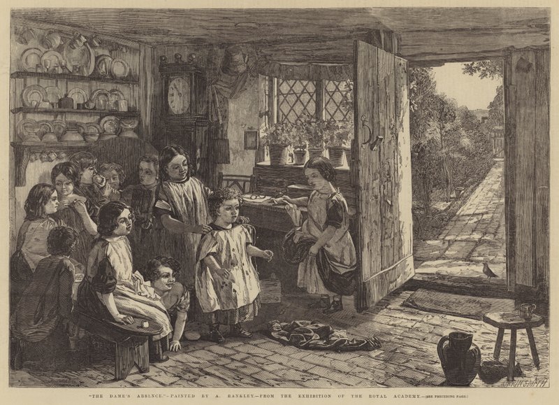 De afwezigheid van de dame door Alfred Rankley