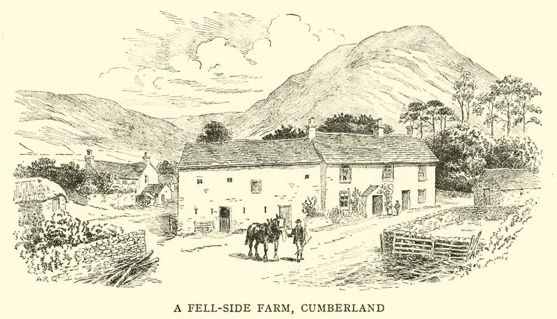 Een Boerderij aan de Heuvel, Cumberland door Alfred Robert Quinton