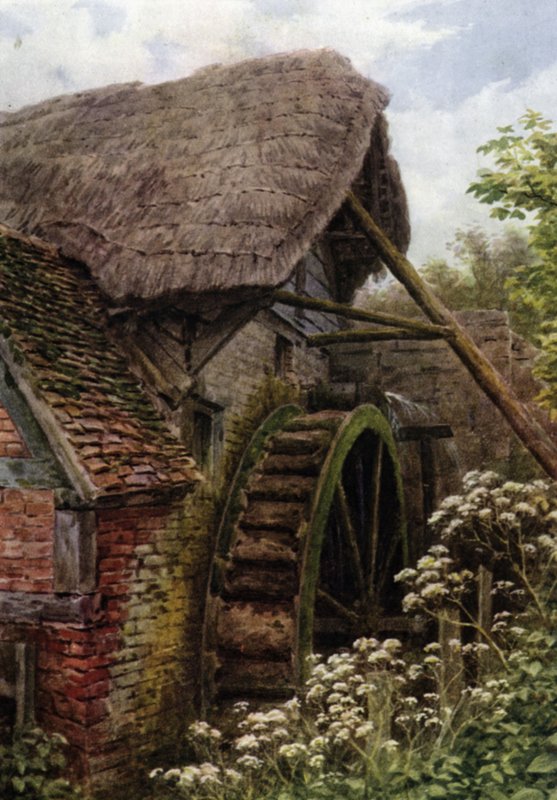 Het molenrad, Elmley Castle, Worcester door Alfred Robert Quinton