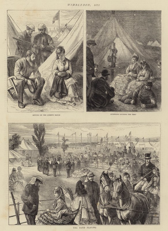Wimbledon, 1871 door Alfred W. Cooper