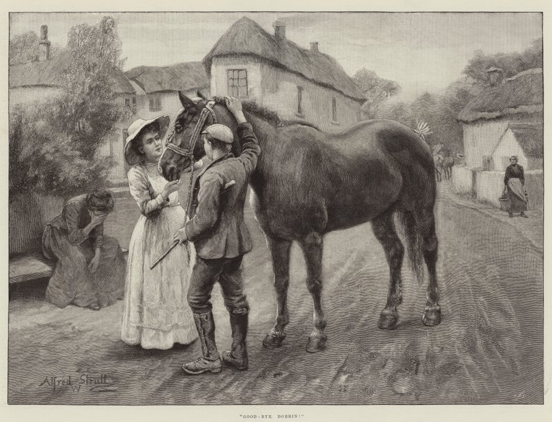 Vaarwel, Dobbin! door William Strutt
