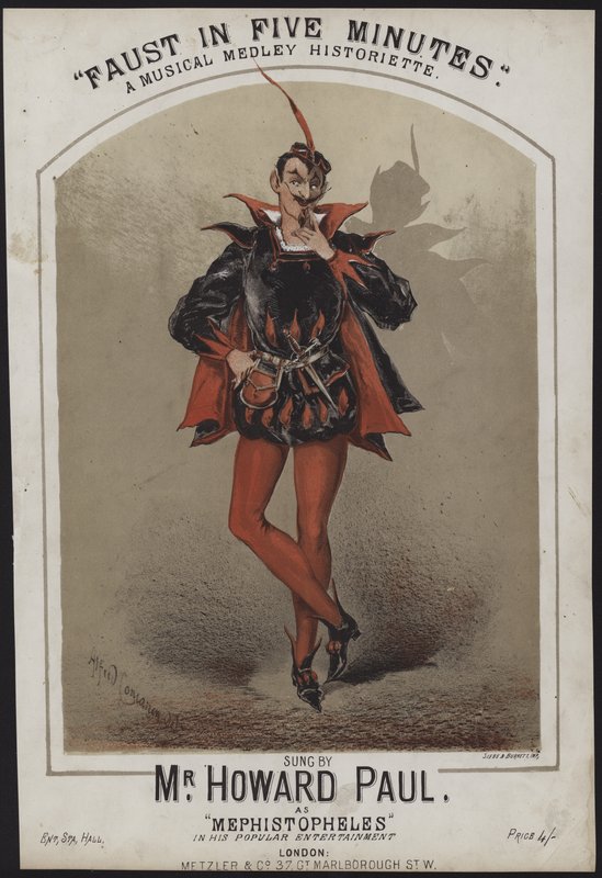 Faust in vijf minuten, Howard Paul, Mephistopheles door Alfred Concanen