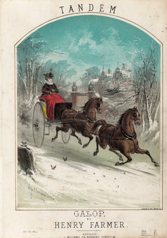 Tandem Galop door Alfred Concanen