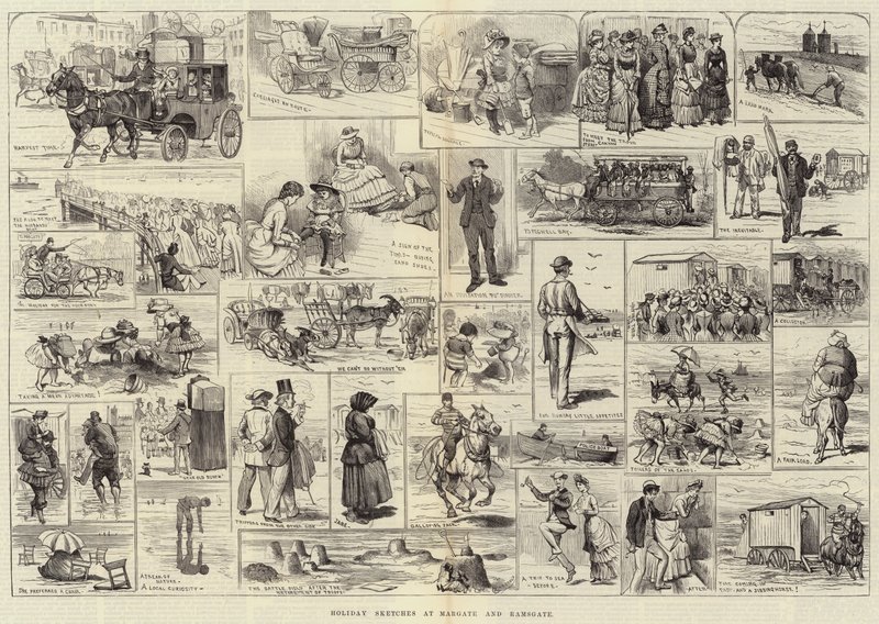Vakantieschetsen in Margate en Ramsgate door Alfred Courbould