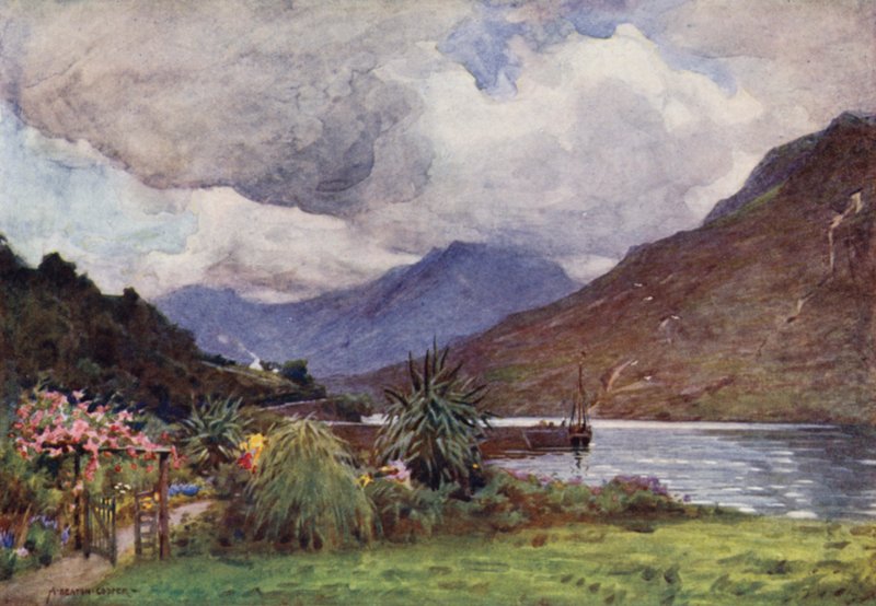 Een Tuin in Leenane, Connemara door Alfred Heaton Cooper