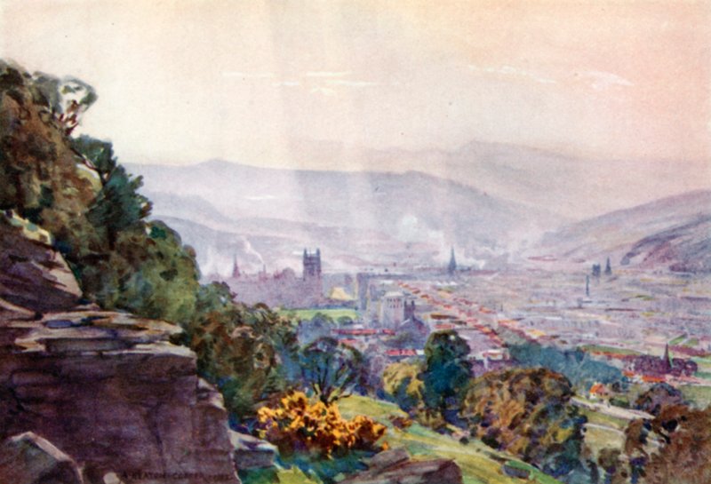 Bath, vanaf Hampton Rocks door Alfred Heaton Cooper
