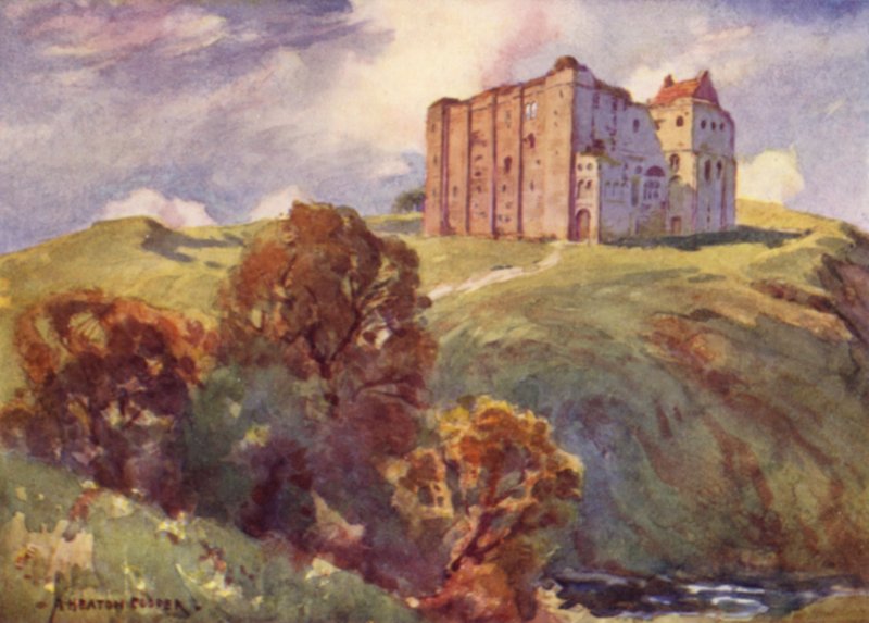 Castle Rising, Norfolk door Alfred Heaton Cooper