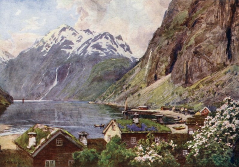 Geirangerfjord door Alfred Heaton Cooper