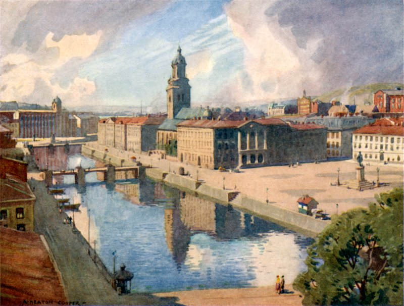 Gotenburg, de stad door Alfred Heaton Cooper