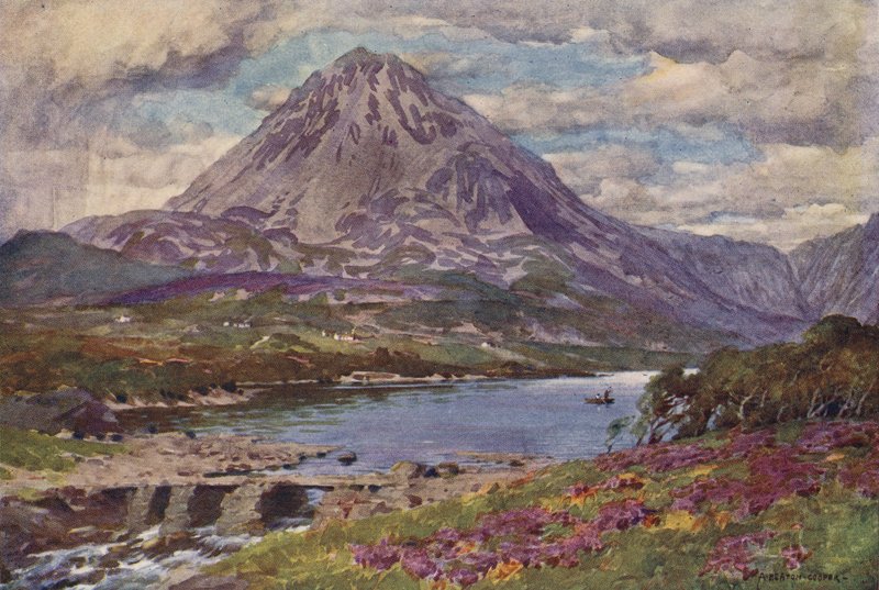 Mount Errigal, Gweedore, County Donegal door Alfred Heaton Cooper