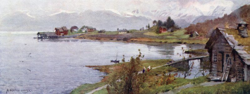 Ostenso, Hardangerfjord door Alfred Heaton Cooper