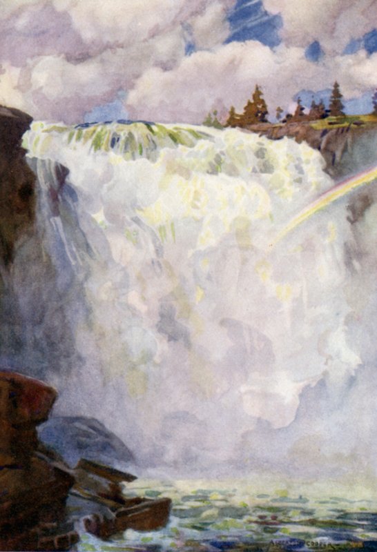 De Tannforsen-waterval, Are door Alfred Heaton Cooper