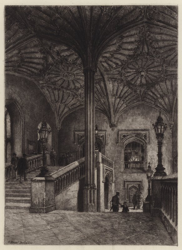 De trap van Christ Church door Alfred Louis Brunet Debaines