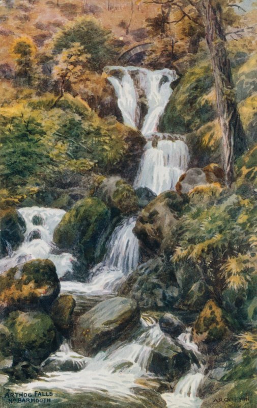 Arthog Watervallen, nabij Barmouth door Alfred Robert Quinton