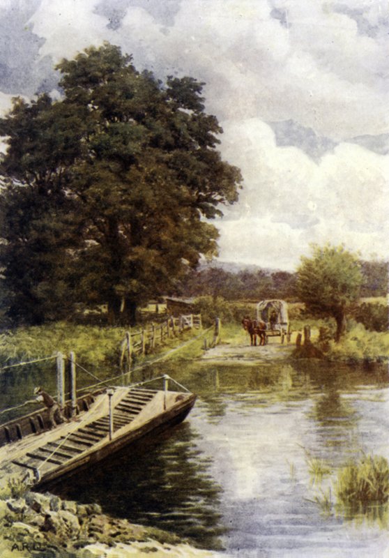 Bablock Hythe Veerboot door Alfred Robert Quinton