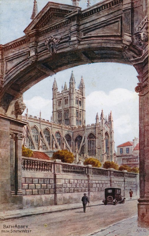 Bath Abbey, vanuit het zuidwesten door Alfred Robert Quinton
