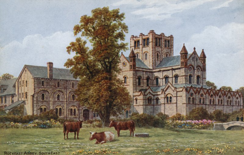 Buckfast Abbey, Zuidoost door Alfred Robert Quinton