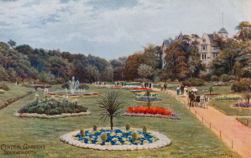 Centrale tuinen, Bournemouth door Alfred Robert Quinton