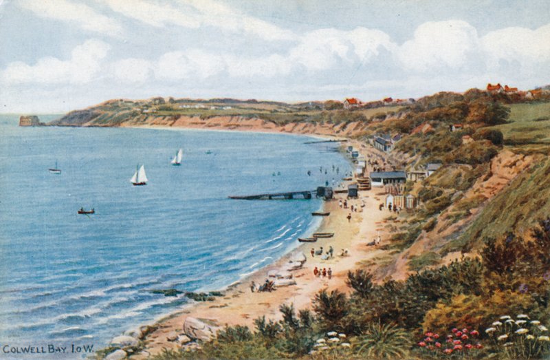 Colwell Bay, I O W door Alfred Robert Quinton