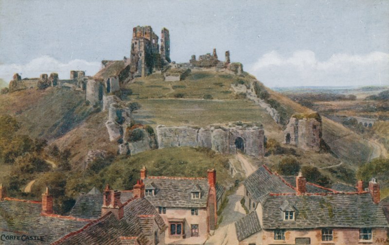 Corfe Castle door Alfred Robert Quinton