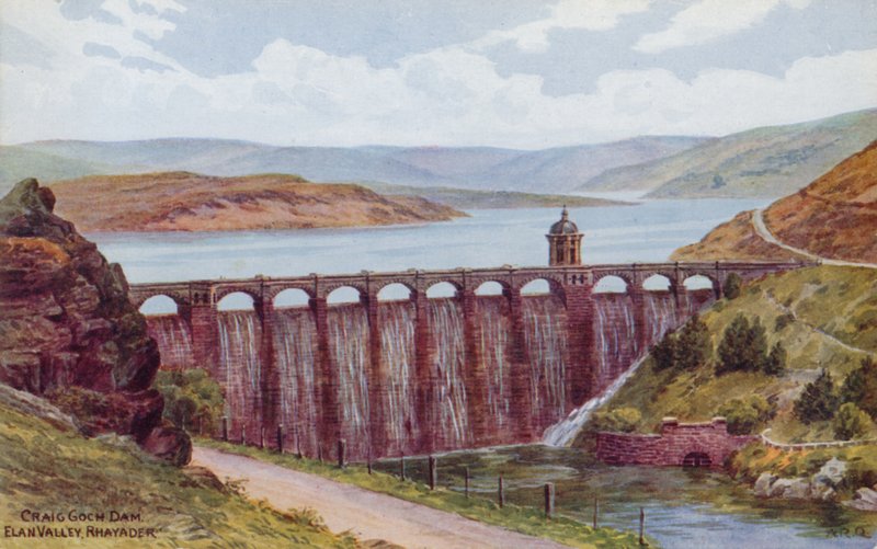 Craig Goch Dam, Elan Valley, Rhayader door Alfred Robert Quinton