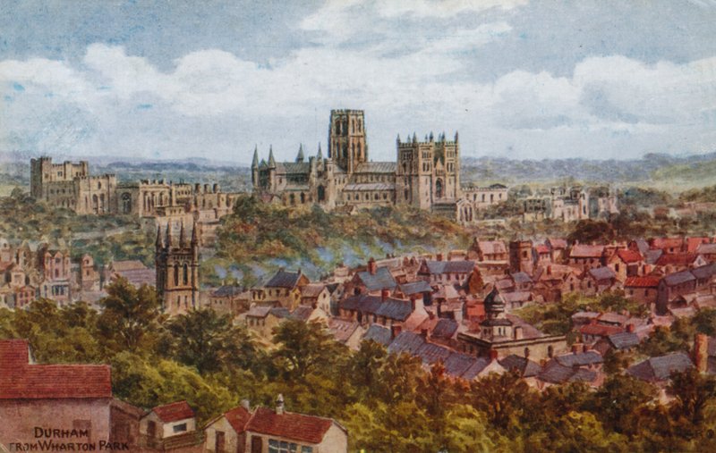 Durham, vanuit Wharton Park door Alfred Robert Quinton
