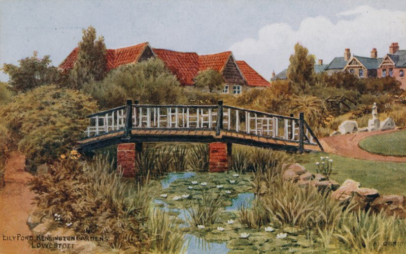Eily Vijver, Kensington Tuinen; Lowestoft door Alfred Robert Quinton