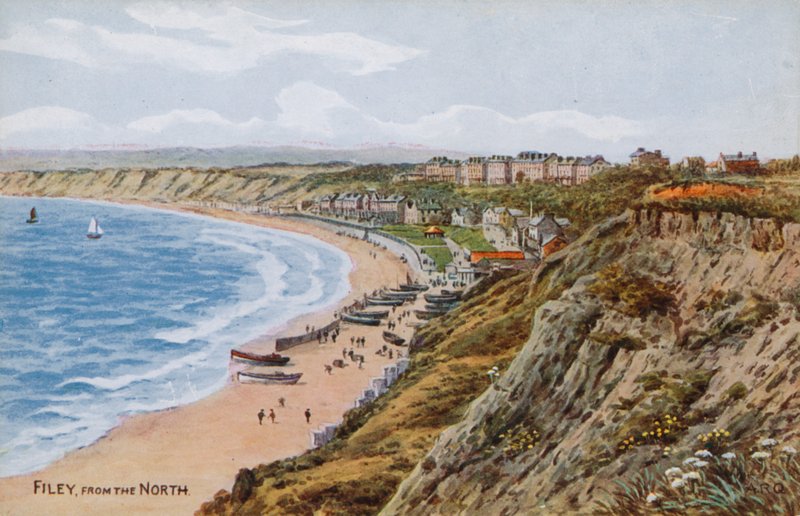 Filey, vanuit het noorden door Alfred Robert Quinton