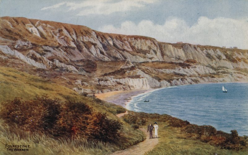 Folkestone, The Warren door Alfred Robert Quinton
