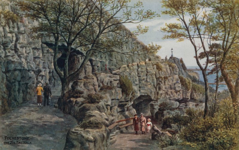 Folkestone, De Zig Zag Wandelweg door Alfred Robert Quinton