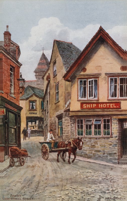 Fowey, Lostwithiel Street door Alfred Robert Quinton
