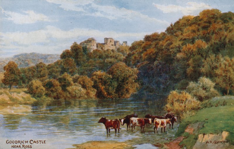 Goodrich Castle bij Ross door Alfred Robert Quinton
