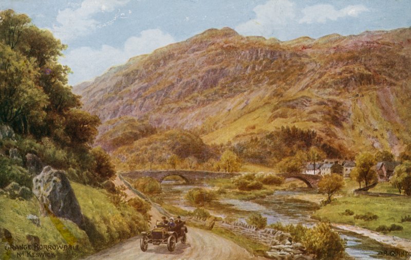 Grange Borrowdale bij Keswick door Alfred Robert Quinton