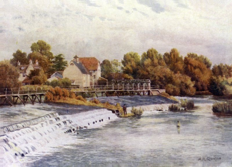 Hambledon Weir door Alfred Robert Quinton