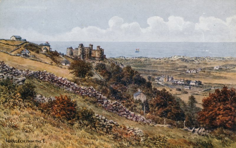 Harlech, vanuit het oosten door Alfred Robert Quinton