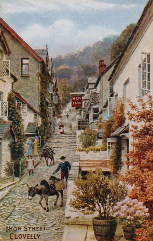 Hoofdstraat, Clovelly door Alfred Robert Quinton