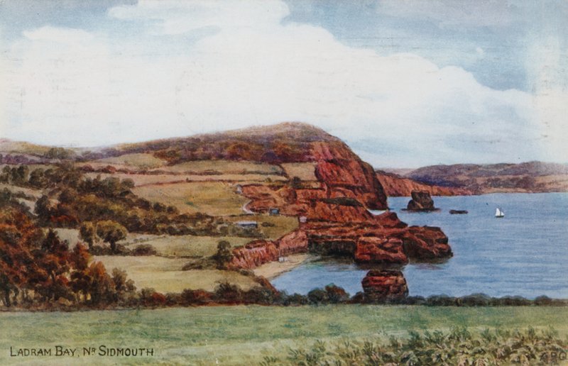 Ladram Bay, nabij Sidmouth door Alfred Robert Quinton