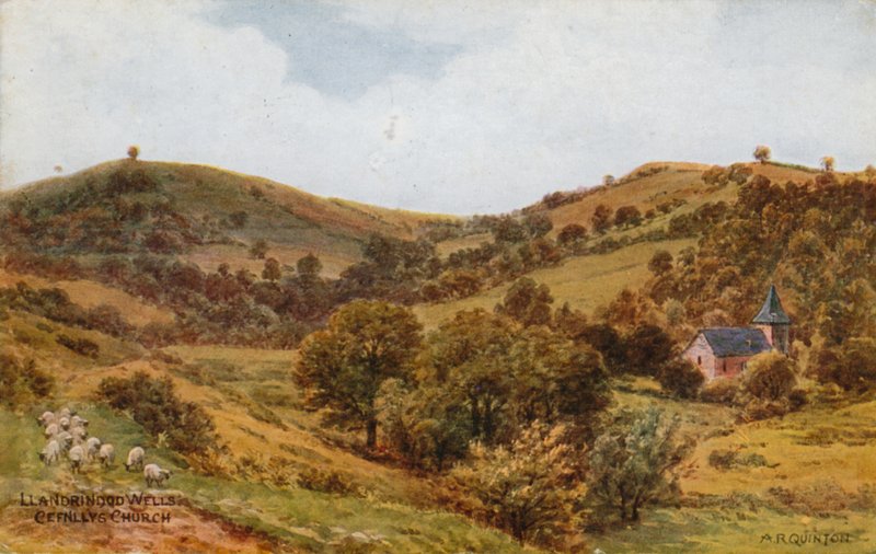 Llandrindod Wells, Cefnllys Church door Alfred Robert Quinton