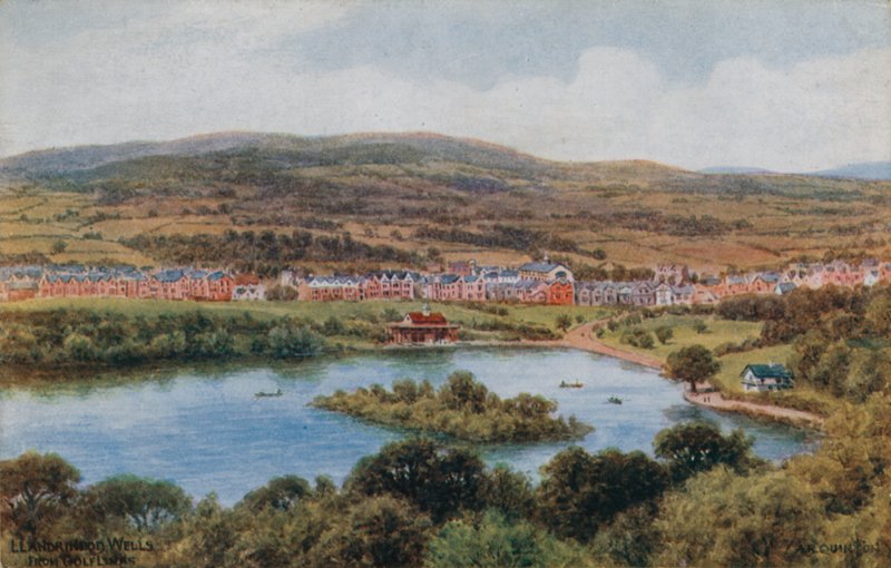 Llandrindod Wells, vanaf Golf Links door Alfred Robert Quinton