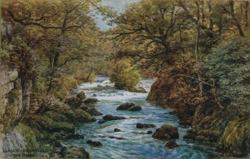 Llandrindod Wells, Aan de Ithon door Alfred Robert Quinton