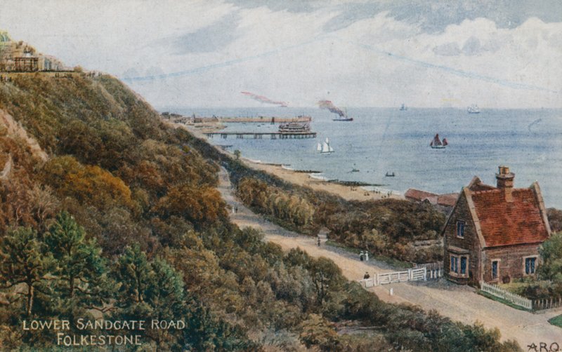 Lower Sandgate Road, Folkestone door Alfred Robert Quinton
