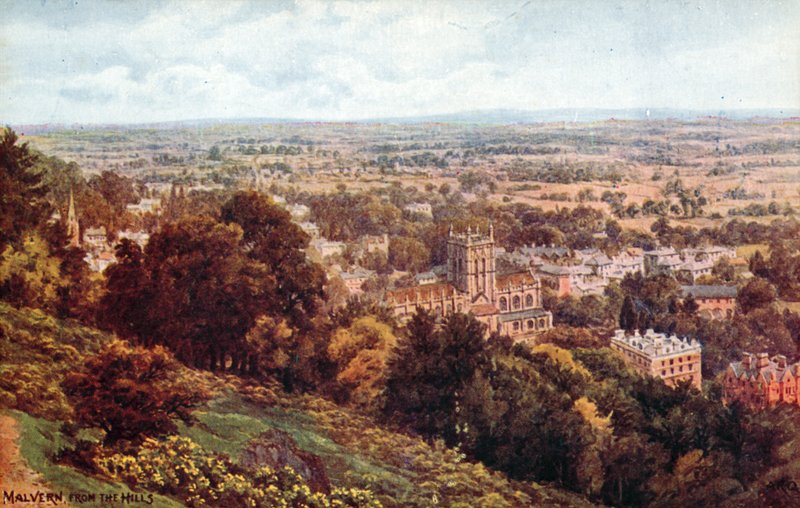 Malvern, vanaf de heuvels door Alfred Robert Quinton