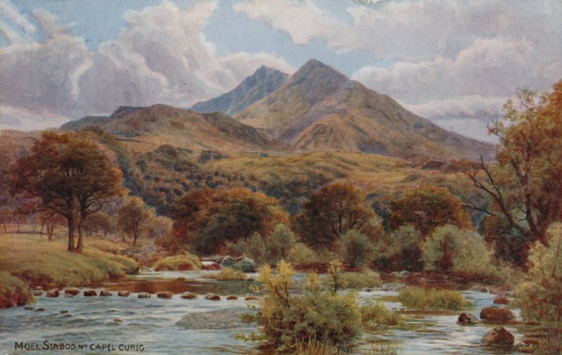 Moel Siabod bij Capel Curig, Snowdonia door Alfred Robert Quinton