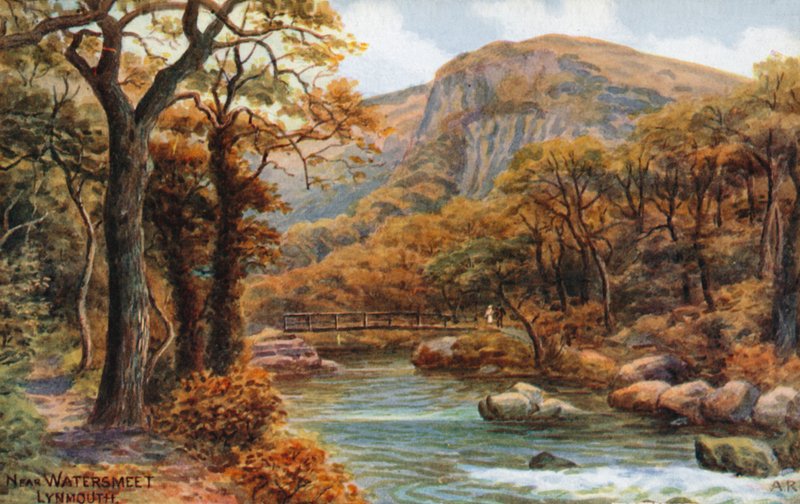 Bij Watersmeet, Lynmouth door Alfred Robert Quinton