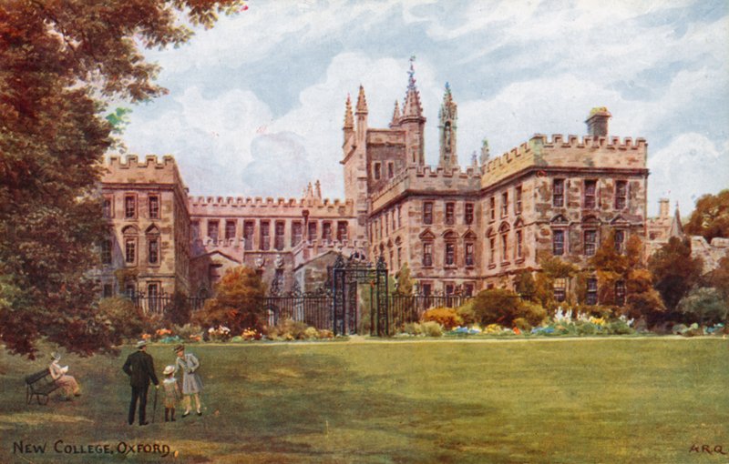 New College, Oxford door Alfred Robert Quinton