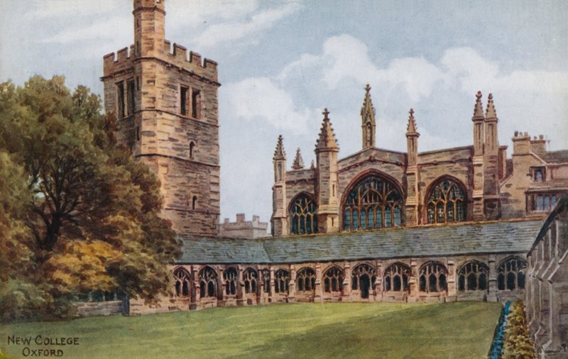 New College, Oxford door Alfred Robert Quinton