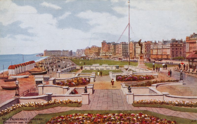 Nieuwe Promenade Tuinen, Brighton en Hove door Alfred Robert Quinton