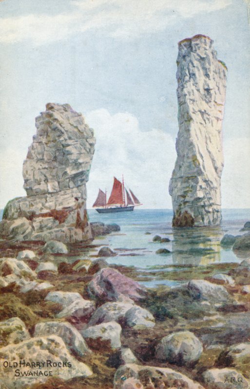 Old Harry Rocks, Swanage door Alfred Robert Quinton
