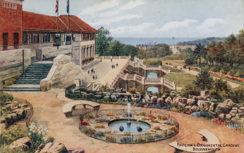 Paviljoen en Siertuinen, Bournemouth door Alfred Robert Quinton