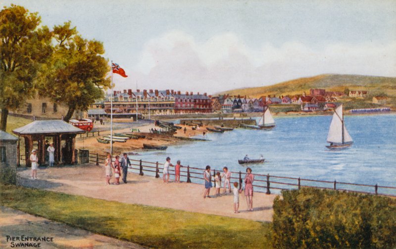 Pieringang, Swanage door Alfred Robert Quinton